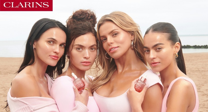 Clarins Launches Multi-Active Glow Serum Campaign
