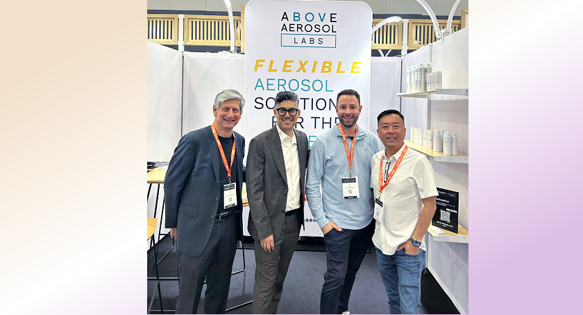 The Above Aerosol team at Luxe Pack LA & MakeUp in LA.