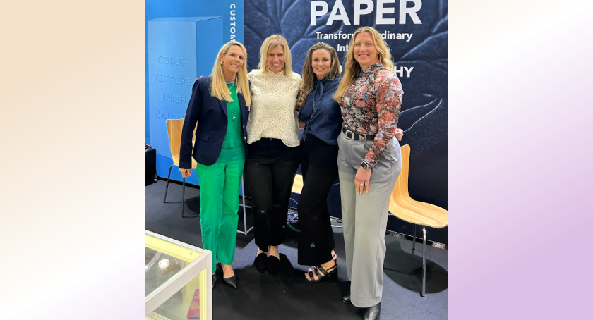 The Neenah Paper team at Luxe Pack LA & MakeUp in LA.