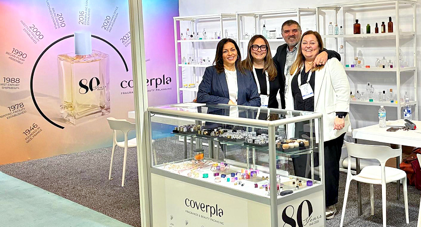The team at Coverpla at Cosmoprof NA in Miami.