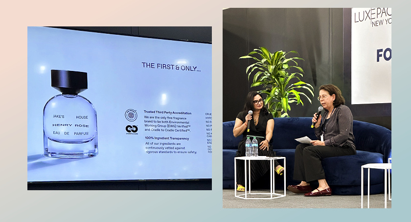 Henry Rose’s Vinita Jayant spoke to Cradle to Cradle’s Monica Becker at a conference at Luxe Pack NY 2026.