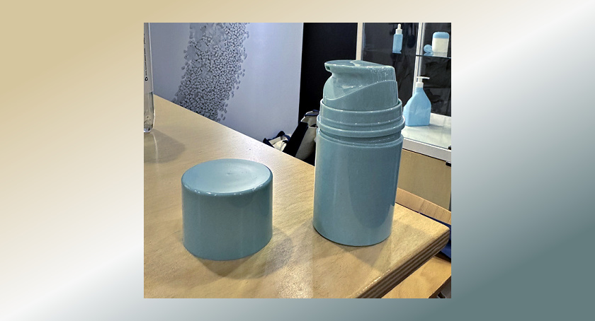 Pack Tech's Ocean Waste Plastic, used for its 'Dosa' airless bottle.